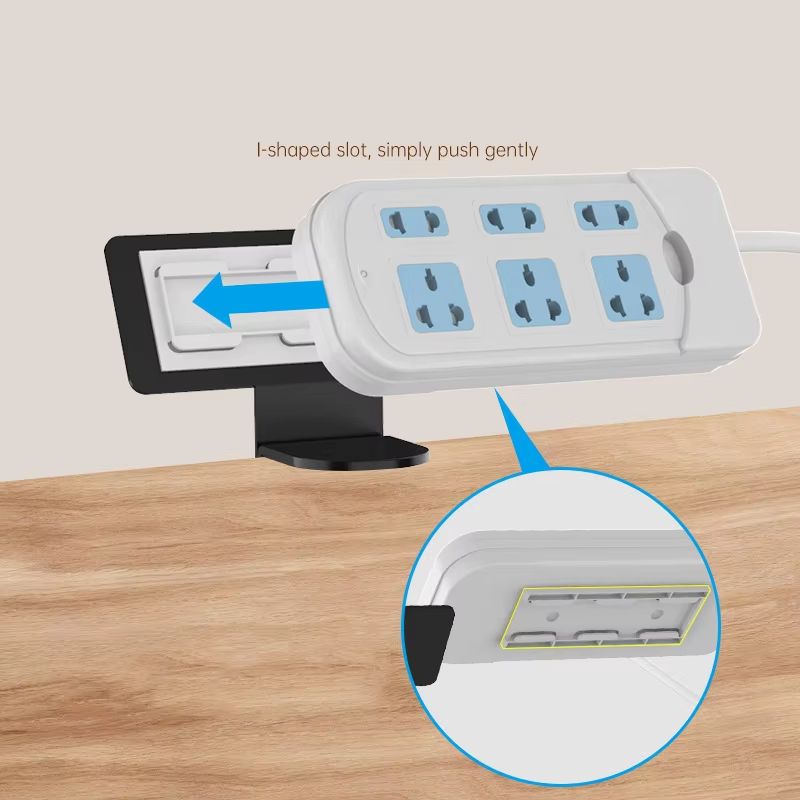 Under Desk Power Strip Holder  NoDrill Cable Management Tray  Organizer For Clean Workspaces 4