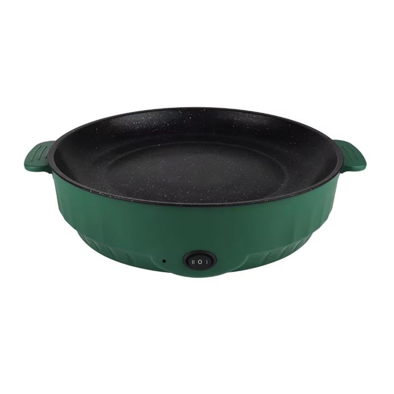 Electric MultiCooker Frying Pan  NonStick 220V Grill  Skillet For Omelettes Steak And More 6