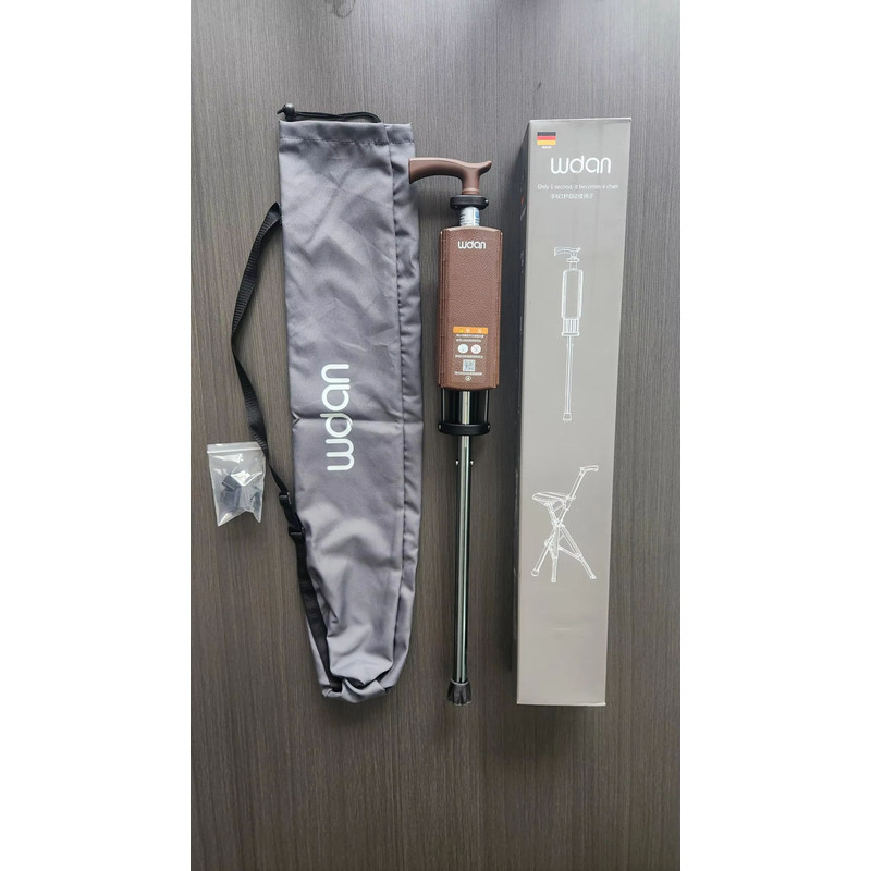 Wojan Folding Walking Cane With Seat  Lightweight Trekking Pole  Portable Hiking Chair Combo 6