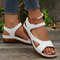 Vintage Print Wedge Sandals For Women  NonSlip Summer Platform Shoes With Ankle Strap 3