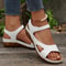 Vintage Print Wedge Sandals For Women NonSlip Summer Platform Shoes With Ankle Strap 3