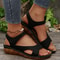 Vintage Print Wedge Sandals For Women NonSlip Summer Platform Shoes With Ankle Strap 5