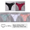 5Pack Womens Cotton Brazilian VWaist Panties Low Rise Comfortable Bikini Underwear Set 15