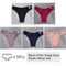 5Pack Womens Cotton Brazilian VWaist Panties Low Rise Comfortable Bikini Underwear Set 8