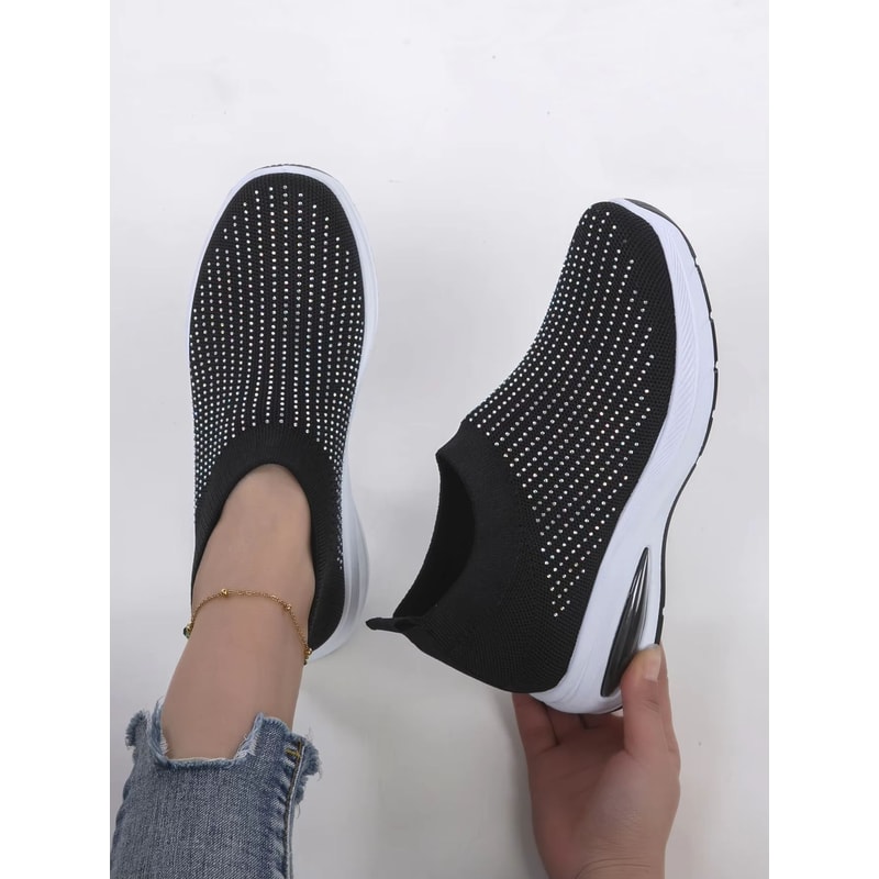 Women Sneakers Fashion Breathable Mesh Casual Walking Shoes Lightweight NonSlip Flat Sports Shoes 4