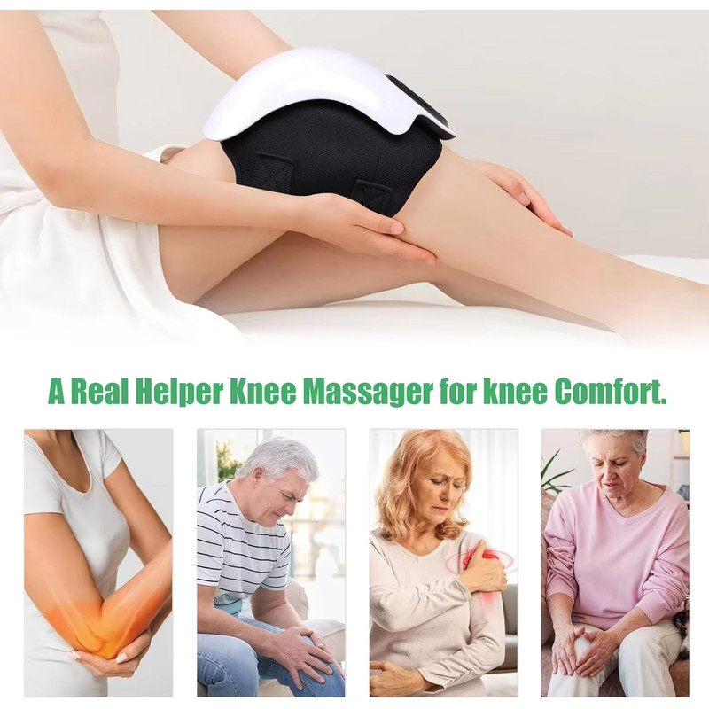 Smart Cordless Knee Massager With Heat And Vibration  Joint Pain Relief For Seniors And Adults 4