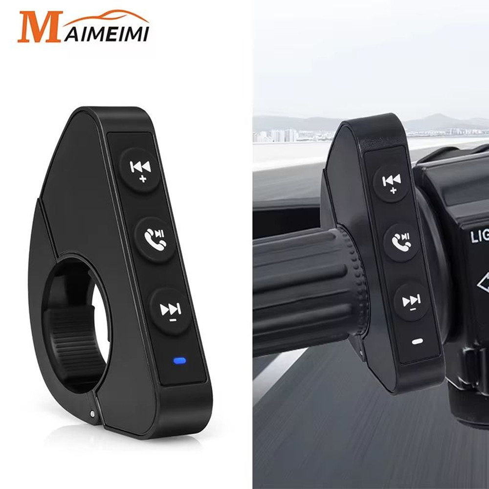 Bluetooth Motorcycle Handlebar Remote Control  Wireless Steering Wheel Media Button For Smartphone  0