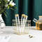 Glass Jar Storage Basket Set  9Piece Spice Organizer With Lids And Gold Metal Rack For Tea Coffee C 4