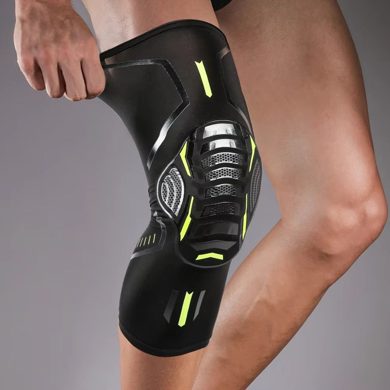 Knee Brace Compression Sleeve  Shockproof Support For Running Arthritis  Joint Pain Relief For Men  3