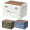 30L Collapsible Storage Bin With Wooden Lid  Portable Large Capacity Side Opening Box For Home And  3