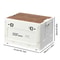 30L Collapsible Storage Bin With Wooden Lid Portable Large Capacity Side Opening Box For Home And 5