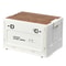30L Collapsible Storage Bin With Wooden Lid Portable Large Capacity Side Opening Box For Home And 8