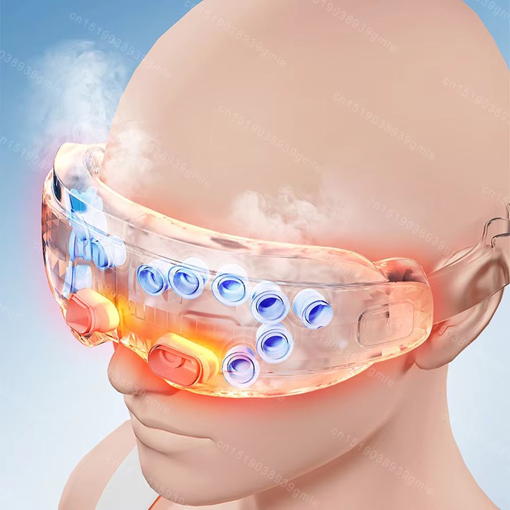 Bluetooth Steam Eye Massager With Heat Acupressure  Kneading  SpaGrade Eye Therapy For Fatigue Reli 1