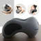 Ergonomic UShaped Memory Foam Travel Pillow  Soft Cervical Neck Support With Massage Feature 0