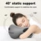 Ergonomic UShaped Memory Foam Travel Pillow Soft Cervical Neck Support With Massage Feature 1