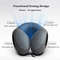 Ergonomic UShaped Memory Foam Travel Pillow  Soft Cervical Neck Support With Massage Feature 2
