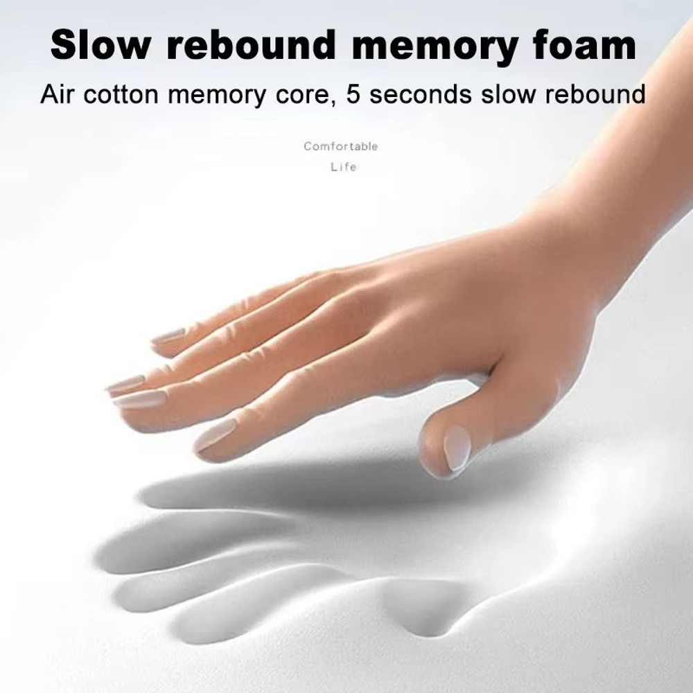 Ergonomic UShaped Memory Foam Travel Pillow  Soft Cervical Neck Support With Massage Feature 3