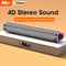 4D Stereo Computer Speaker Bar Bluetooth Wired Subwoofer Soundbar For Laptops PCs Macbooks 0