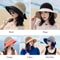 UV Protection Bucket Hat For Women Foldable Wide Brim Summer Sun Hat With Ponytail Hole 3