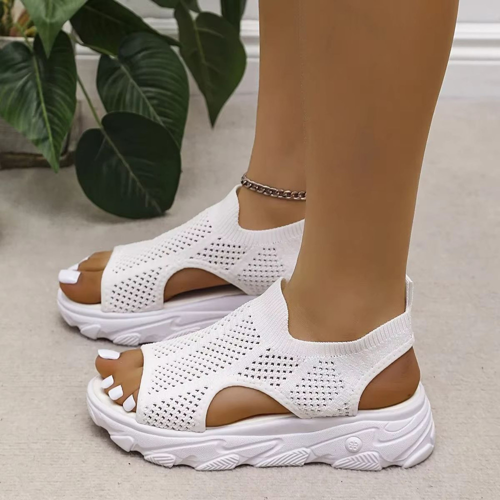 Breathable Mesh Platform Summer Sandals For Women 2