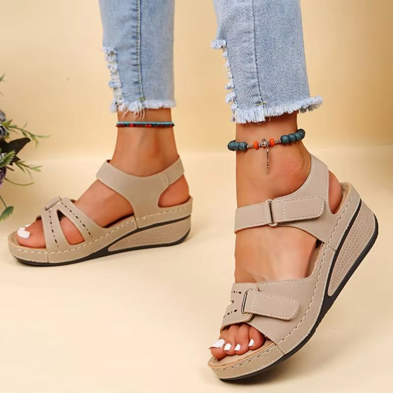 SoftStride Slip On Womens Sandals Open Toe Walking Comfort 1