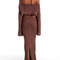 ChicWave Summer Knit Beach Set Two Piece Drawstring Skirt And One Shoulder Top 7