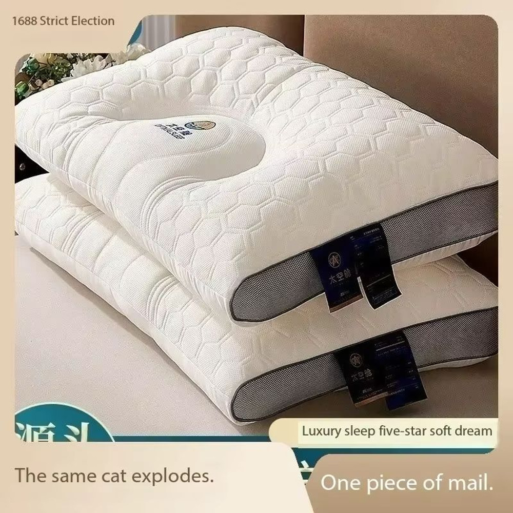 3D Ergonomic Space Pillow For Neck Support And Comfortable Sleep 0