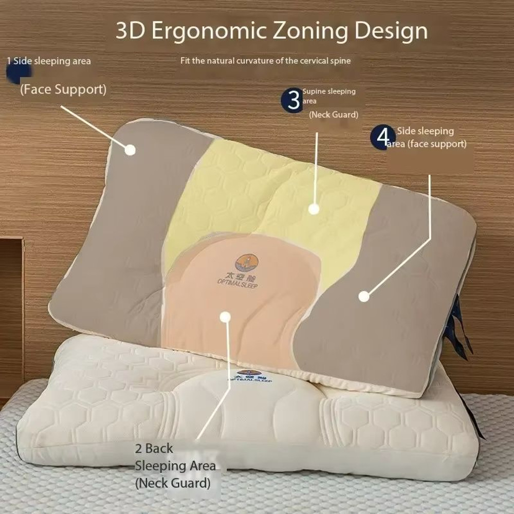 3D Ergonomic Space Pillow For Neck Support And Comfortable Sleep 2