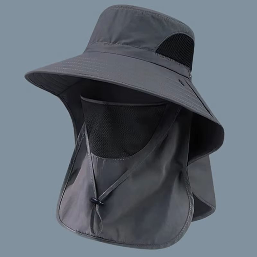 SunGuard Outdoor Fishing Hat With Neck Flap UV Protection For Hiking Camping 6