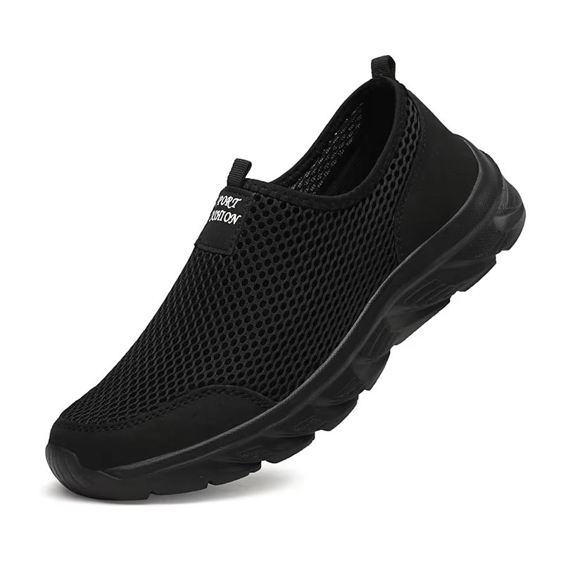 AirStride Mens Mesh Slip On Sneakers Lightweight Breathable Walking And Driving Shoes 3