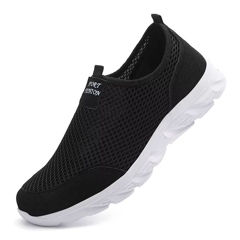 AirStride Mens Mesh Slip On Sneakers Lightweight Breathable Walking And Driving Shoes 6