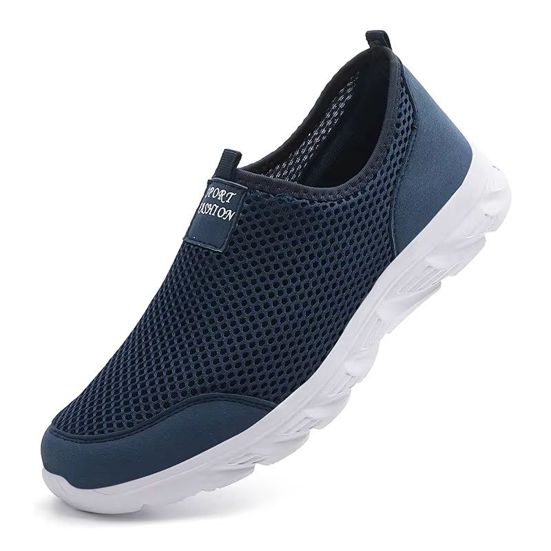 AirStride Mens Mesh Slip On Sneakers Lightweight Breathable Walking And Driving Shoes 7