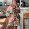 Womens Summer 2025 Printed Shirt And Shorts Set Casual Holiday Outfit 1