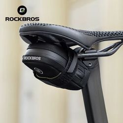rockbros mini bicycle tail bag – lightweight under seat bike storage for tools & essentials