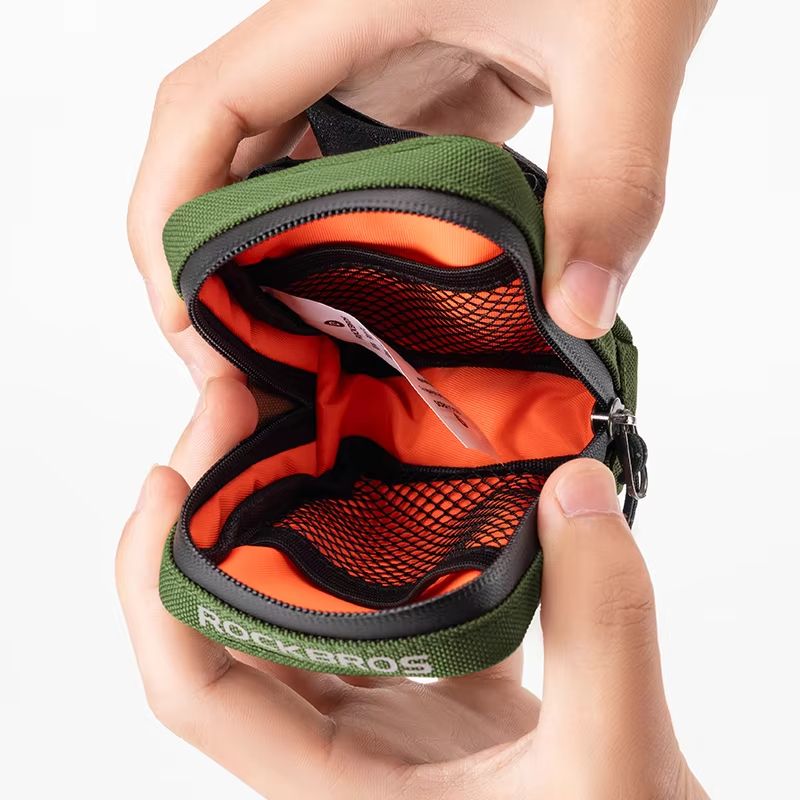 ROCKBROS Mini Bicycle Tail Bag  Lightweight Under Seat Bike Storage For Tools  Essentials 4