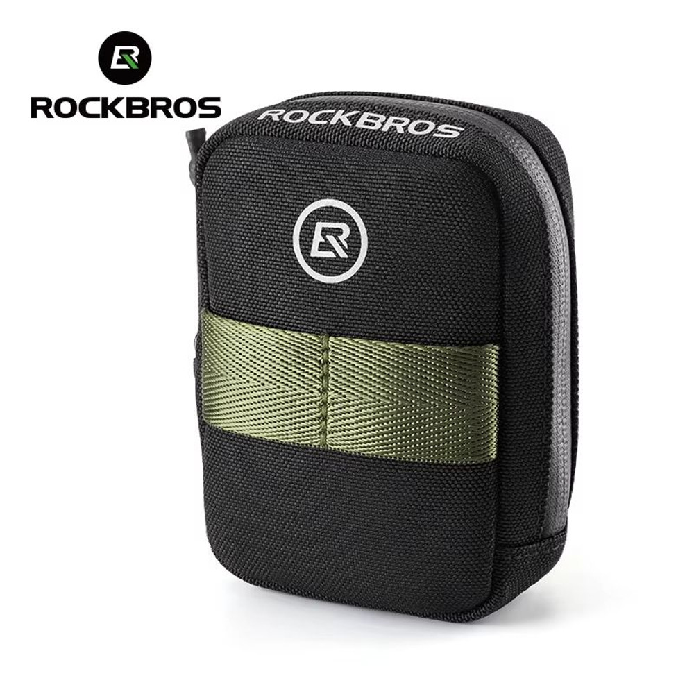 ROCKBROS Mini Bicycle Tail Bag  Lightweight Under Seat Bike Storage For Tools  Essentials 6
