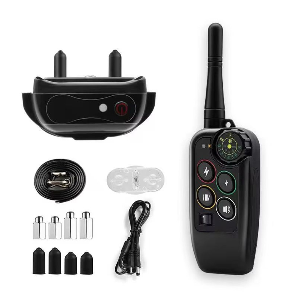 Waterproof Electric Dog Training Collar  1000m Remote Control With Shock Vibration  Beep For All Do 5