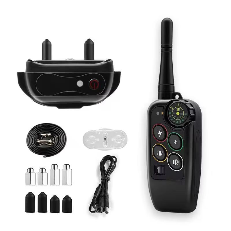 Waterproof Electric Dog Training Collar  1000m Remote Control With Shock Vibration  Beep For All Do 5