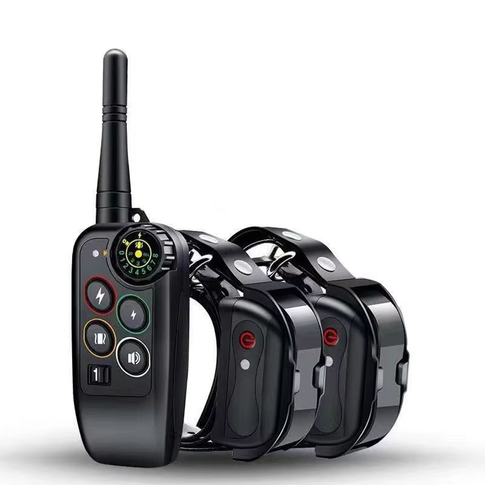 Waterproof Electric Dog Training Collar  1000m Remote Control With Shock Vibration  Beep For All Do 8