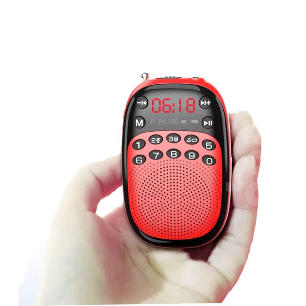 Mini Pocket FM Radio With Bluetooth Speaker  Portable Rechargeable DSP Radio With Recording TFUSB M 7