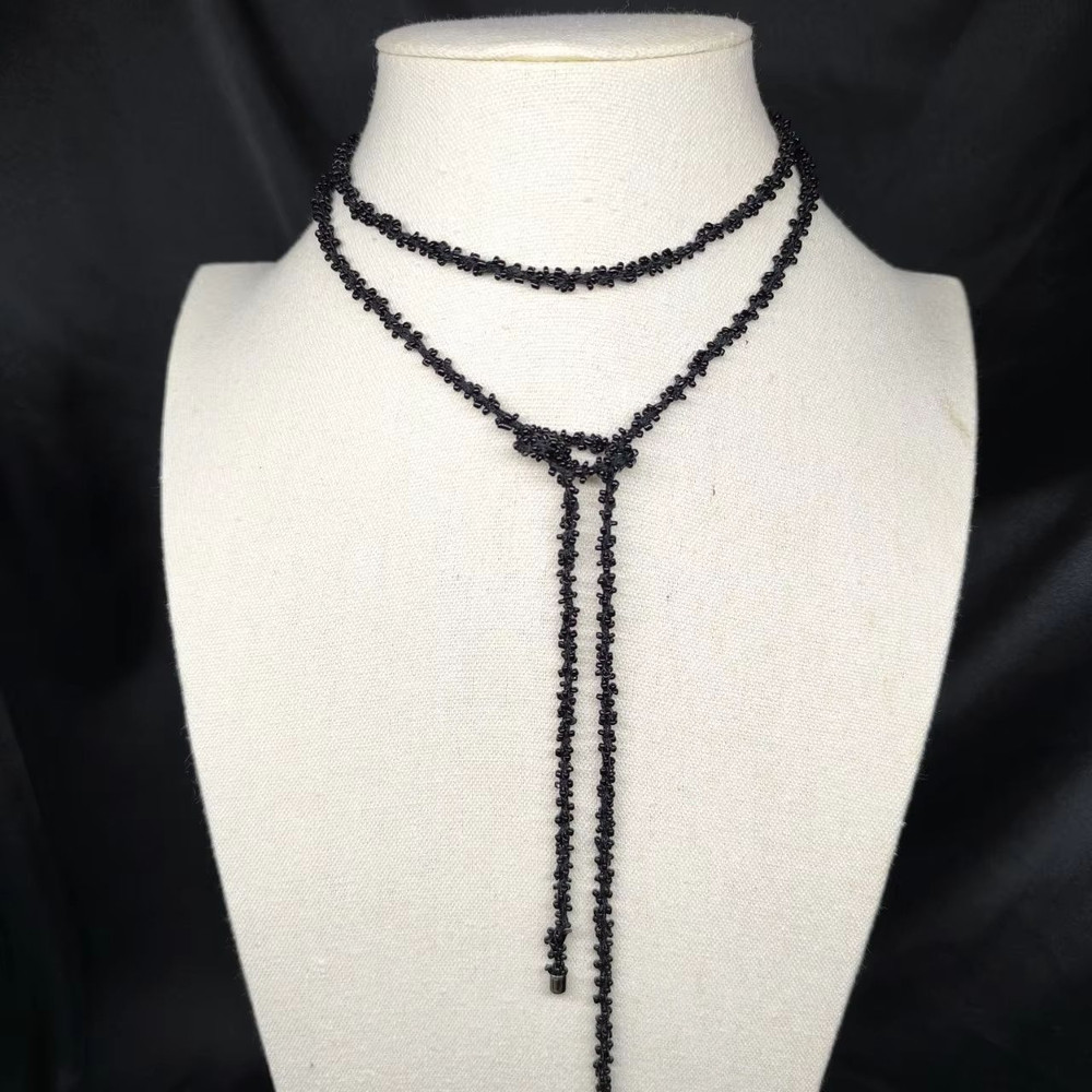 French Style Baroque Pearl And Green Sandstone Necklace For Women 9