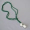 French Style Baroque Pearl And Green Sandstone Necklace For Women 3