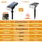 Upgraded Solar Landscape Spotlights Waterproof RGB Warm White Lights For Outdoor Driveway And Gar