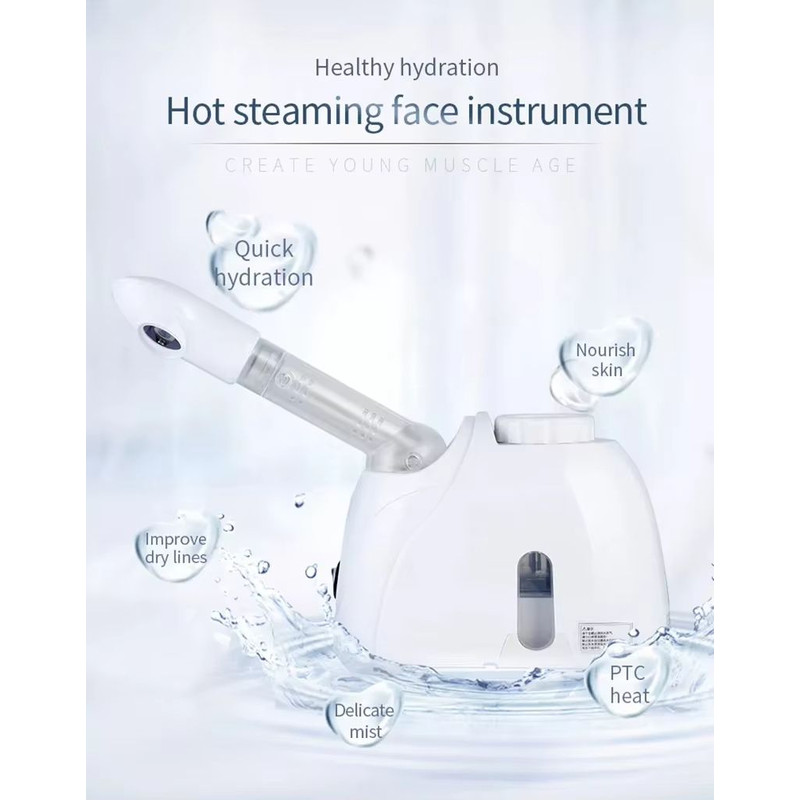 Ozone Facial Steamer With Warm Mist  Deep Cleaning Skin Care Humidifier For Home Spa  Salon Use 1