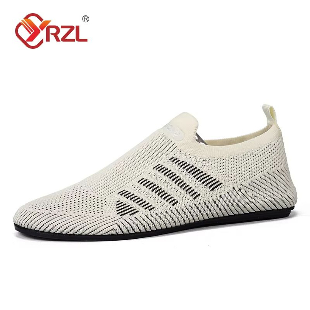 YRZL Mens Breathable Mesh Loafers  Lightweight SlipOn Driving Shoes For Summer 1