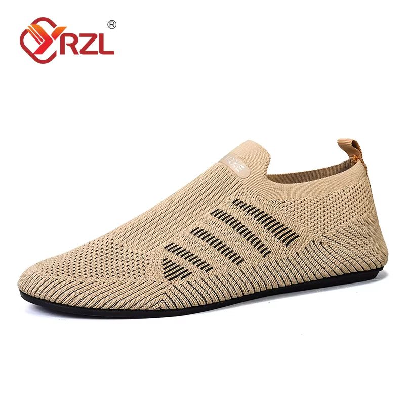 YRZL Mens Breathable Mesh Loafers  Lightweight SlipOn Driving Shoes For Summer 9