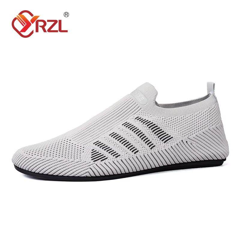 YRZL Mens Breathable Mesh Loafers  Lightweight SlipOn Driving Shoes For Summer 8