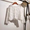 Elegant Crochet Knit ButtonUp Cardigan Beach Cover Up 4