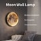 LunarGlow Rechargeable Moon Wall Lamp Remote Touch Dimming Moon Light 0