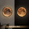 LunarGlow Rechargeable Moon Wall Lamp Remote Touch Dimming Moon Light 1